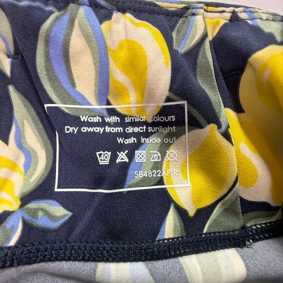 Sweaty Betty Power 6” Bike Shorts in Blue Lemon Tree Size Medium  US 8 - Picture 5 of 15